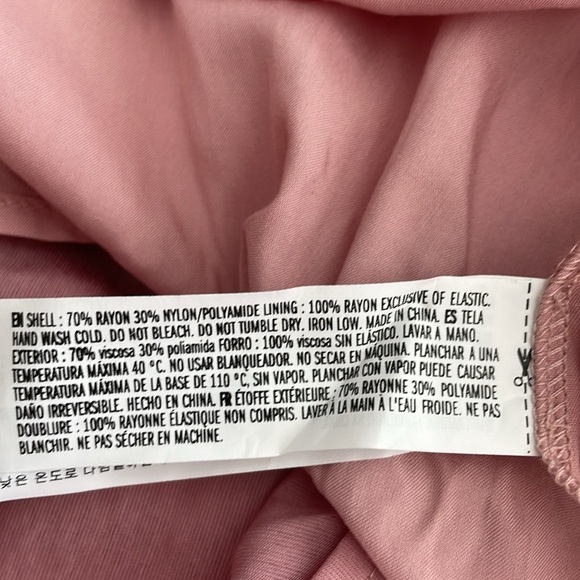 Free the roses ruffle detail mauve maxi size S NWT - Picture 13 of 13